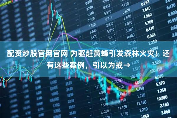 配资炒股官网官网 为驱赶黄蜂引发森林火灾！还有这些案例，引以为戒→