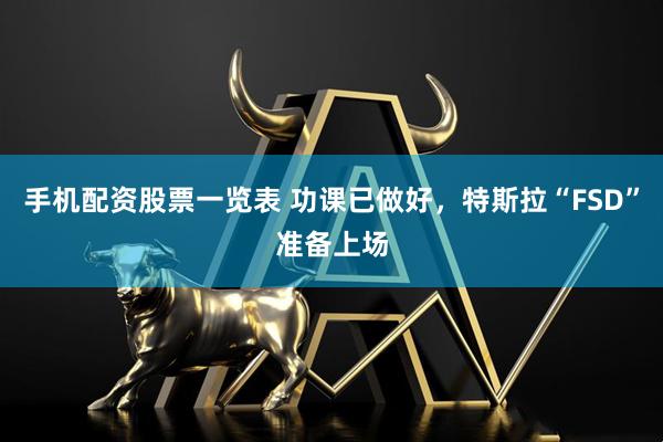 手机配资股票一览表 功课已做好，特斯拉“FSD”准备上场